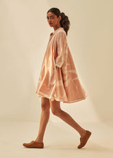 Dusky Pink Shirt Dress